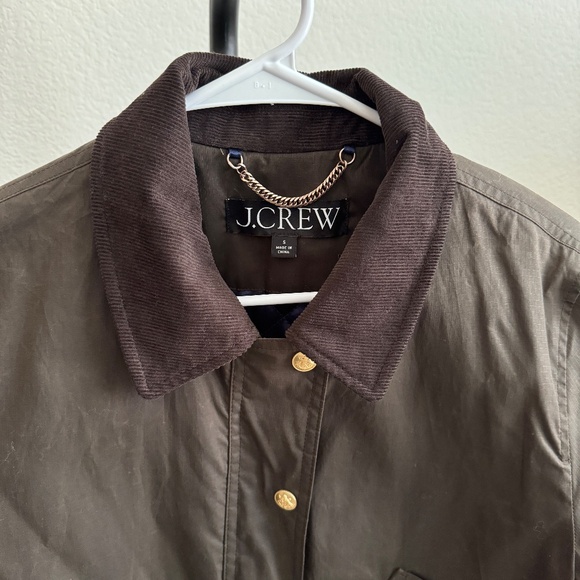 J.Crew Cropped Waxed Barn Jacket Size S - Picture 4 of 6